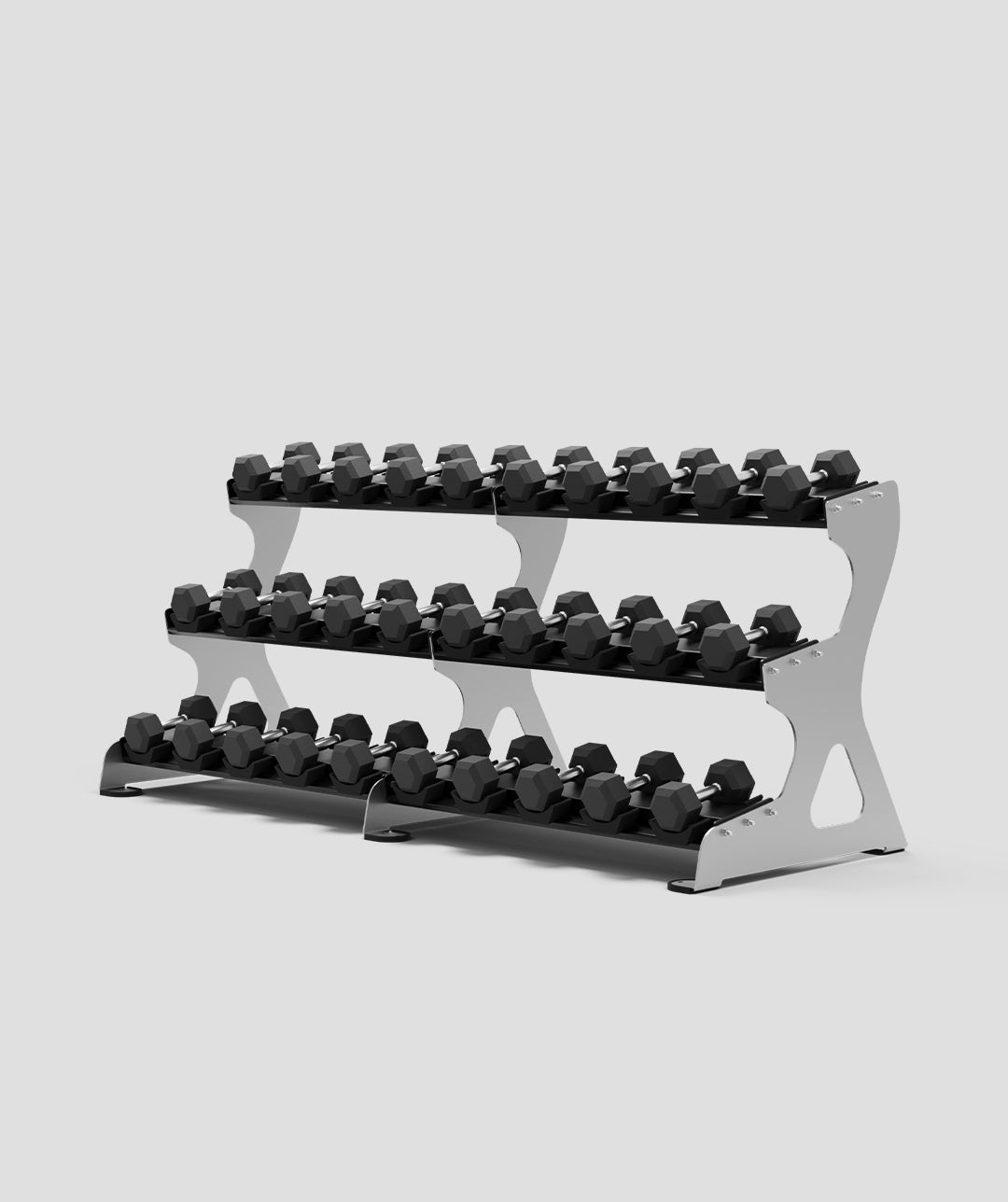 Exigo 2.5m 3-Tier Dumbbell Rack