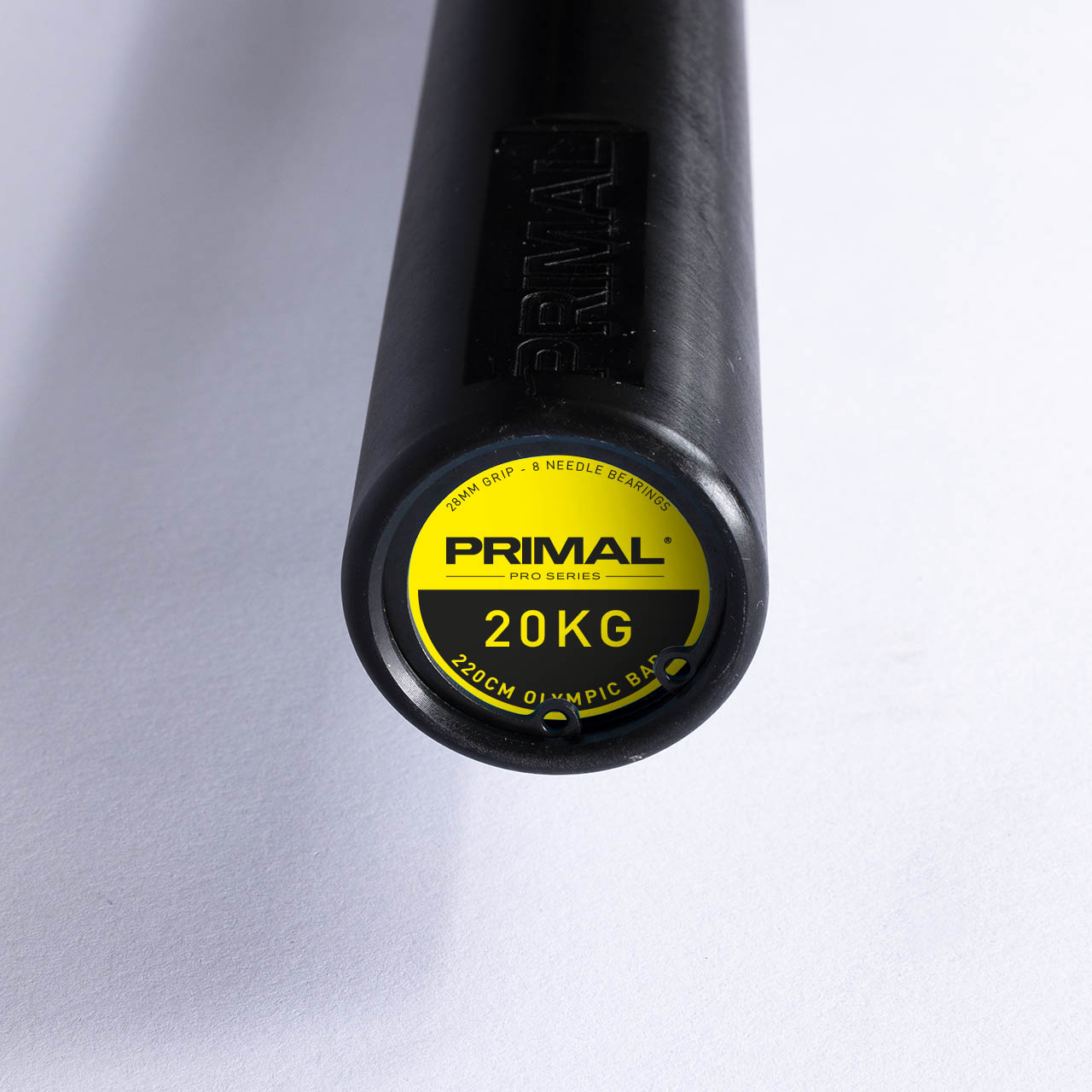 Primal Pro Series 8 Needle Dual Knurl 20kg Olympic Bar - Teflon Coating