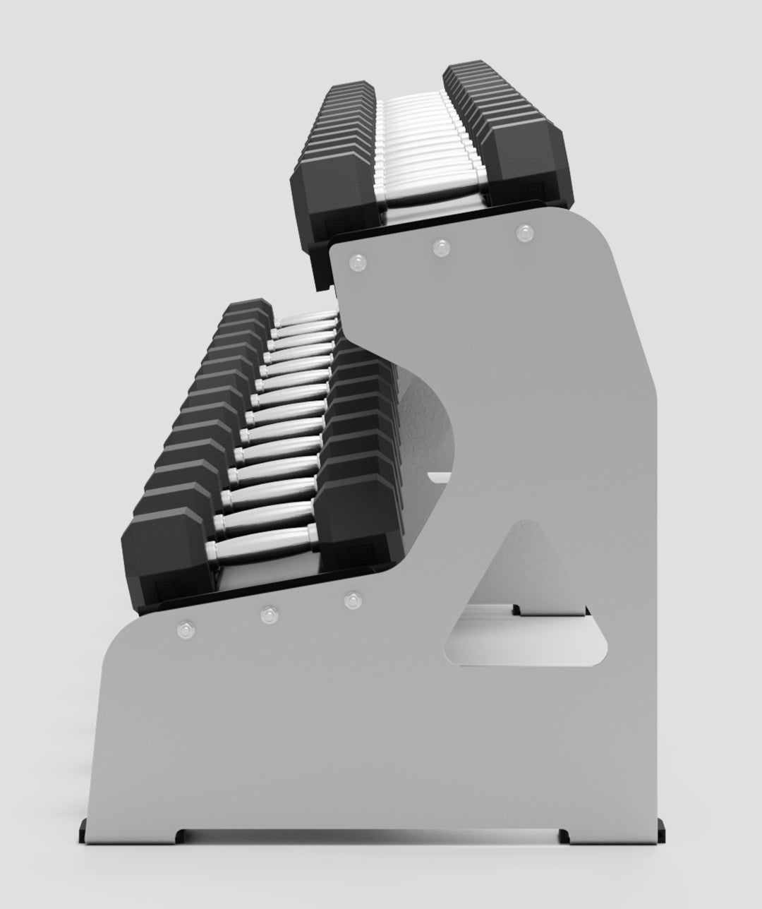 Exigo 3.5m 2-Tier Dumbbell Rack