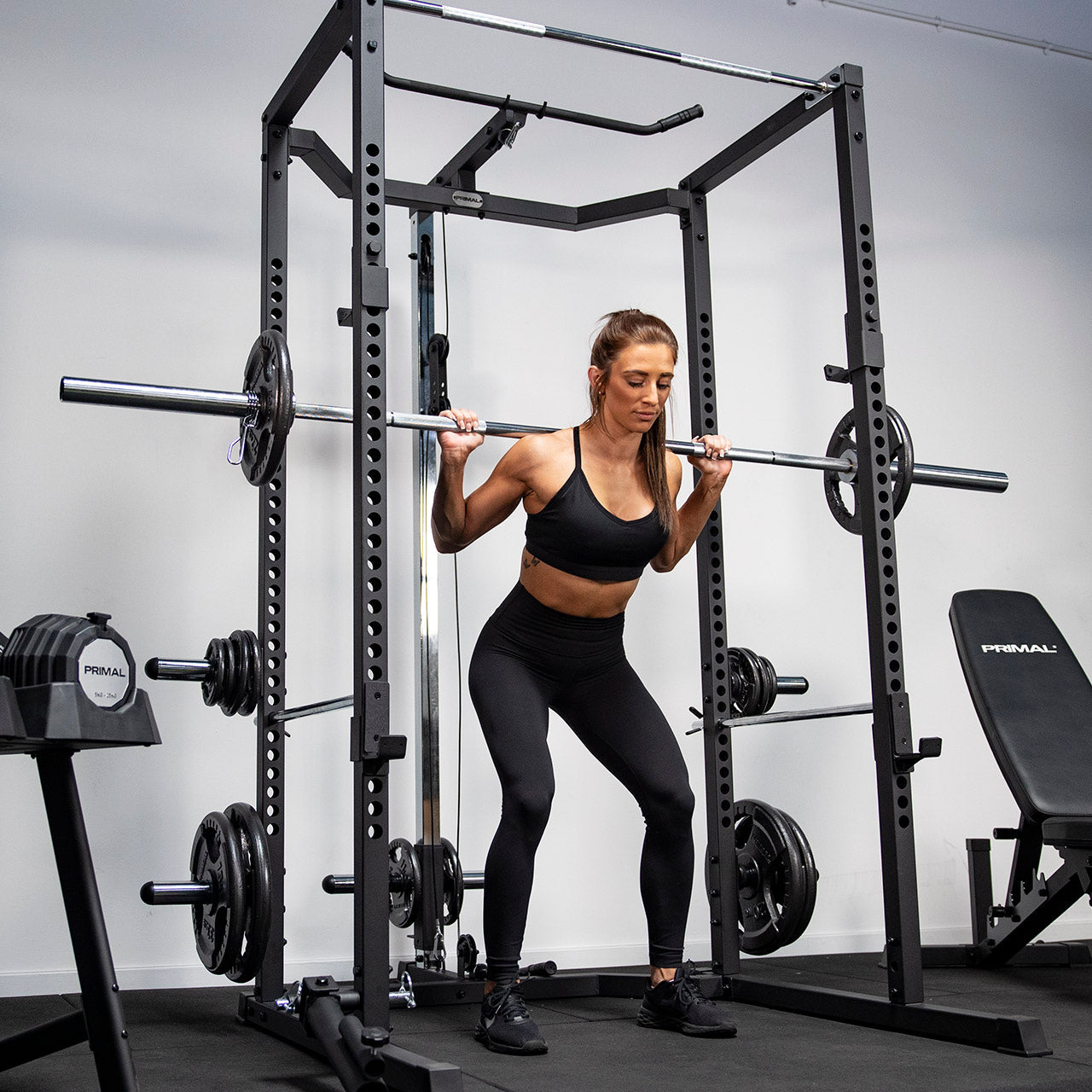 Primal Personal Series Home Rack with Dip & Landmine