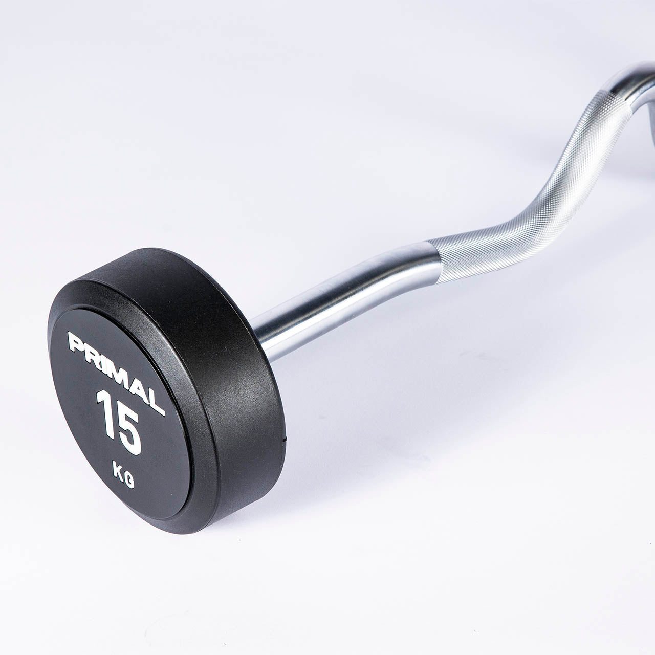 Primal Performance Series Urethane Supercurl EZ-Barbell Set 5kg-50kg - (10 Bars)