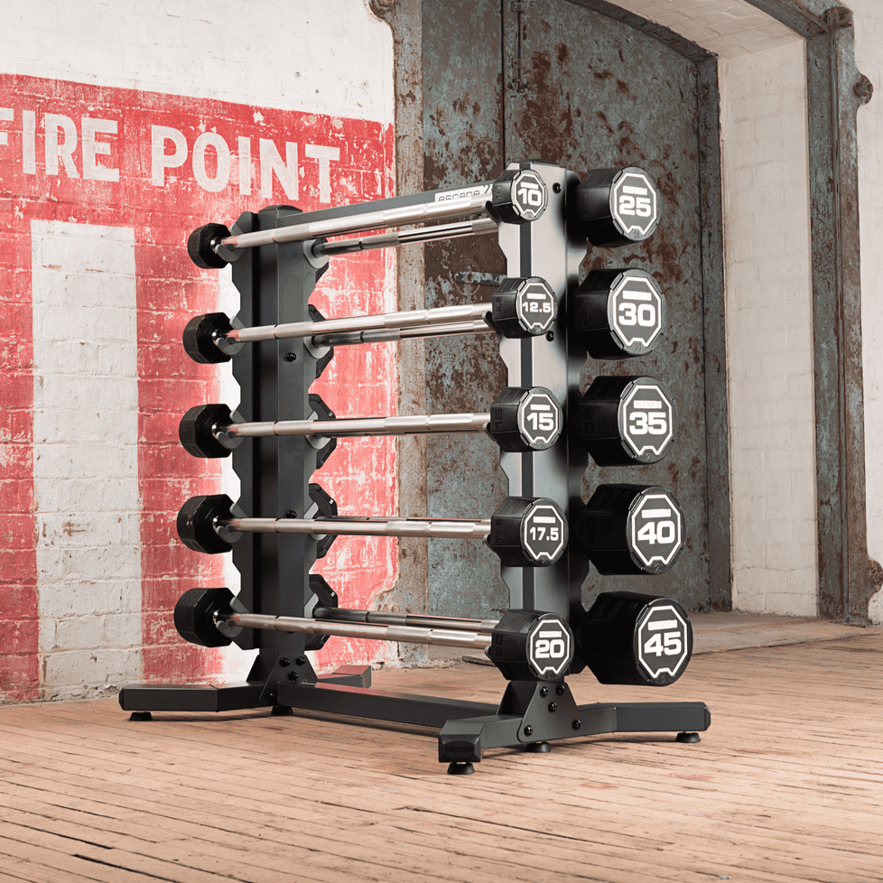 Escape 10-45kg Nucleus Urethane Barbell Set RACKBB10