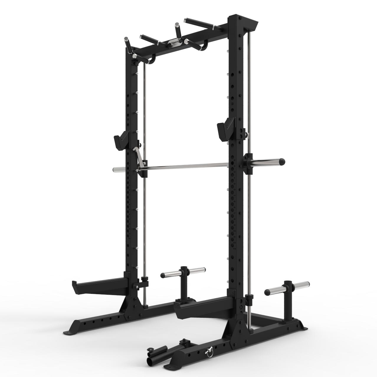 Primal Pro Series Half Rack with Lat Pulldown and Low Row
