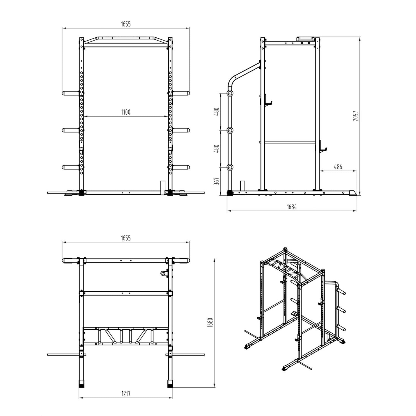 Primal Personal Series Modular Power Rack