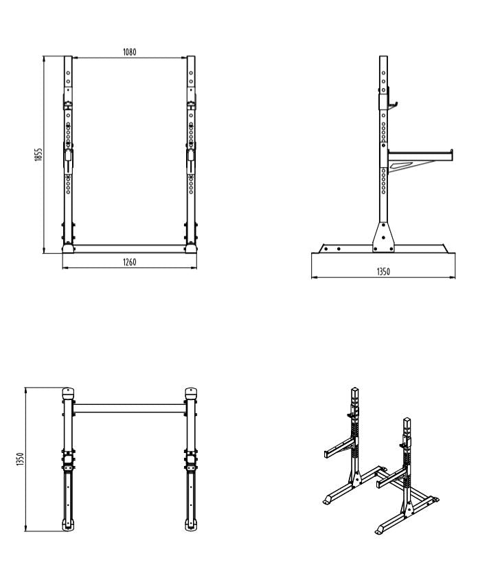 Primal Pro Series Squat Stands