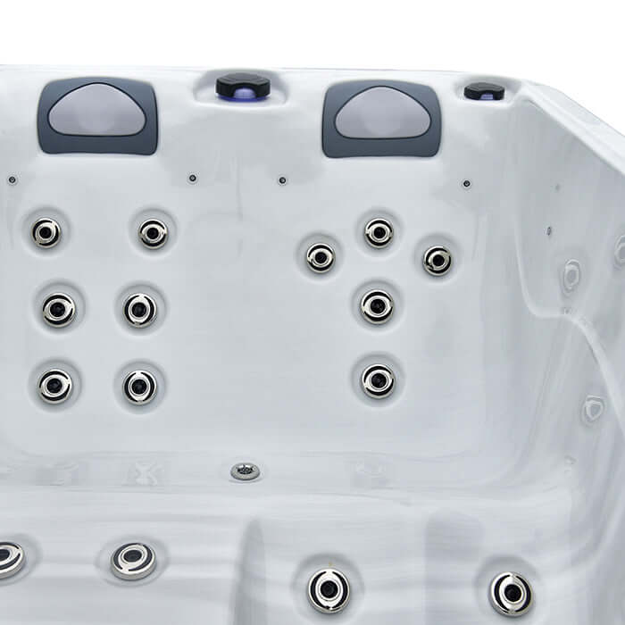 Dual Lounger + 3 Seater Hot Tub