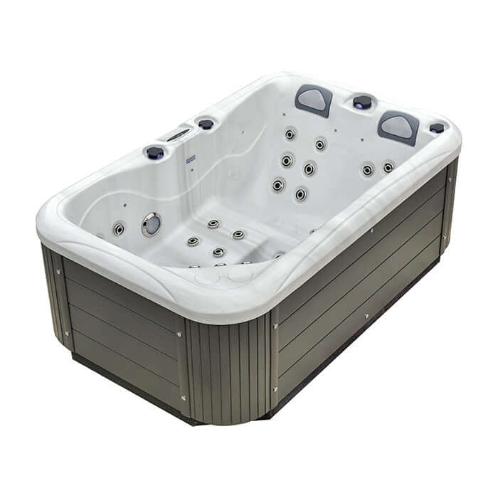 Dual Lounger + 3 Seater Hot Tub